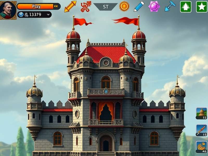 Mahalaya Castle Siege Surge gameplay screenshot showing castle defense